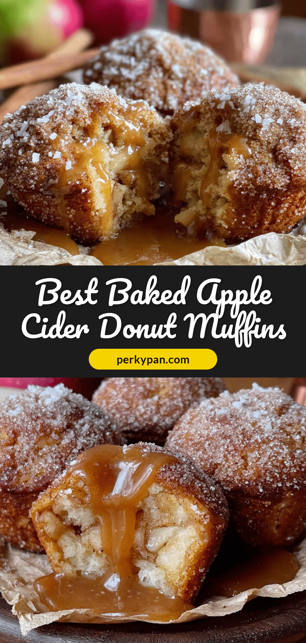baked apple cider donut muffins recipe