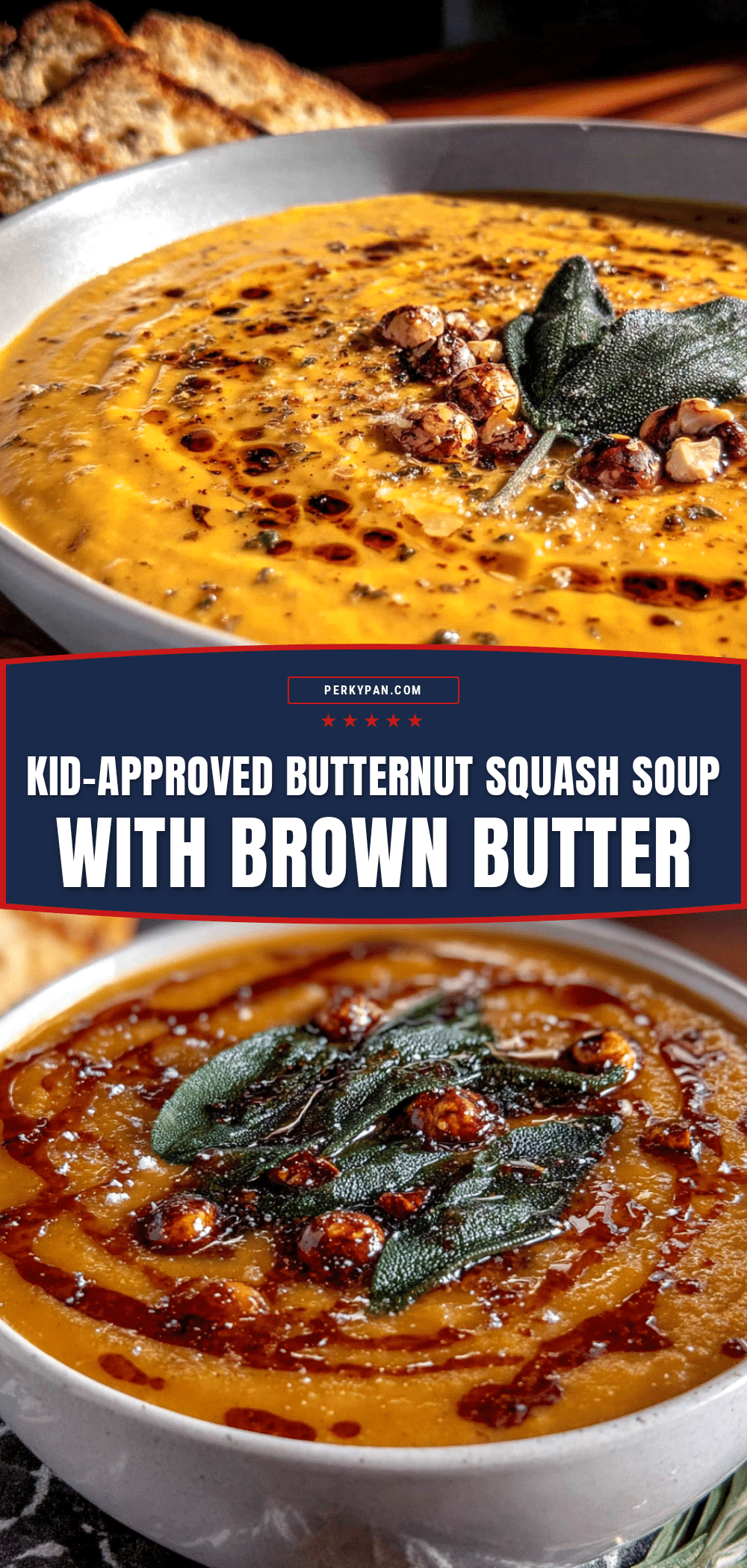 butternut squash soup with brown butter recipe