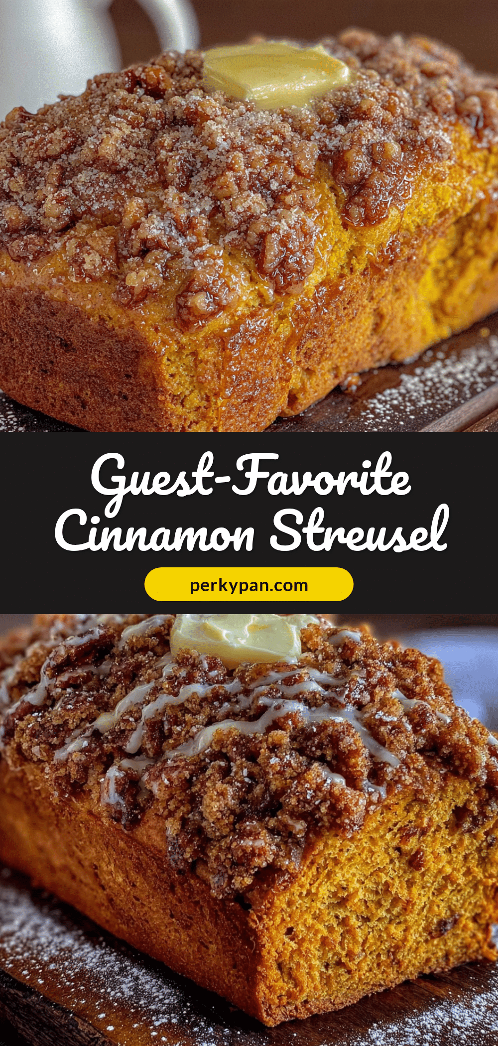 cinnamon streusel pumpkin bread recipe