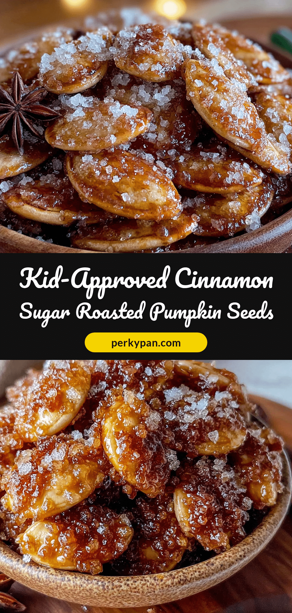 cinnamon sugar roasted pumpkin seeds recipe