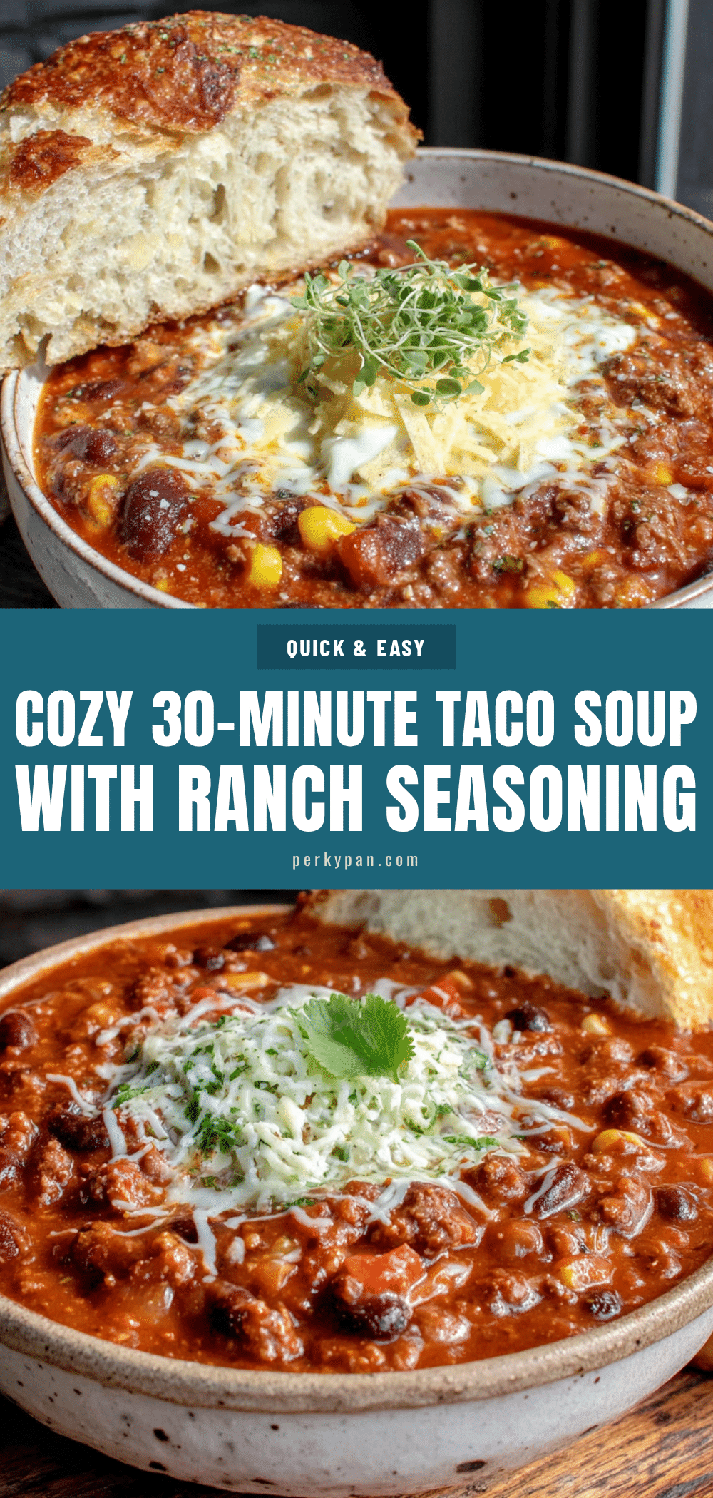 cozy 30-minute taco soup with ranch seasoning recipe