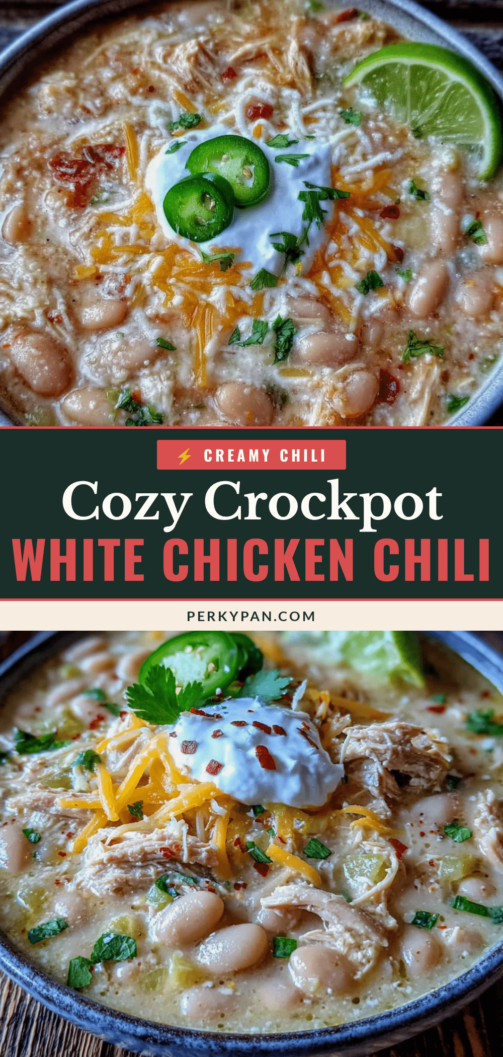crockpot white chicken chili with cream cheese recipe