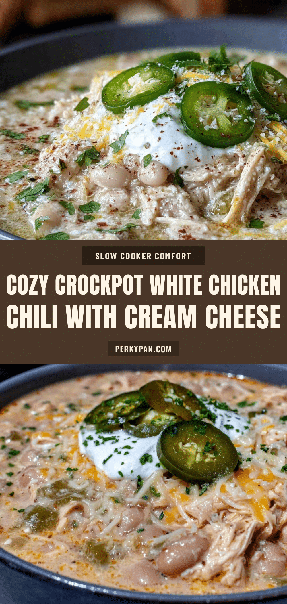 crockpot white chicken chili with cream cheese recipe