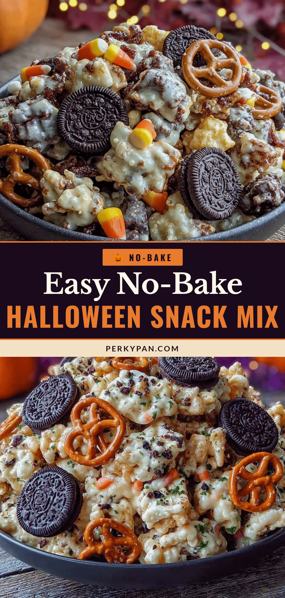easy no-bake halloween snack mix recipe