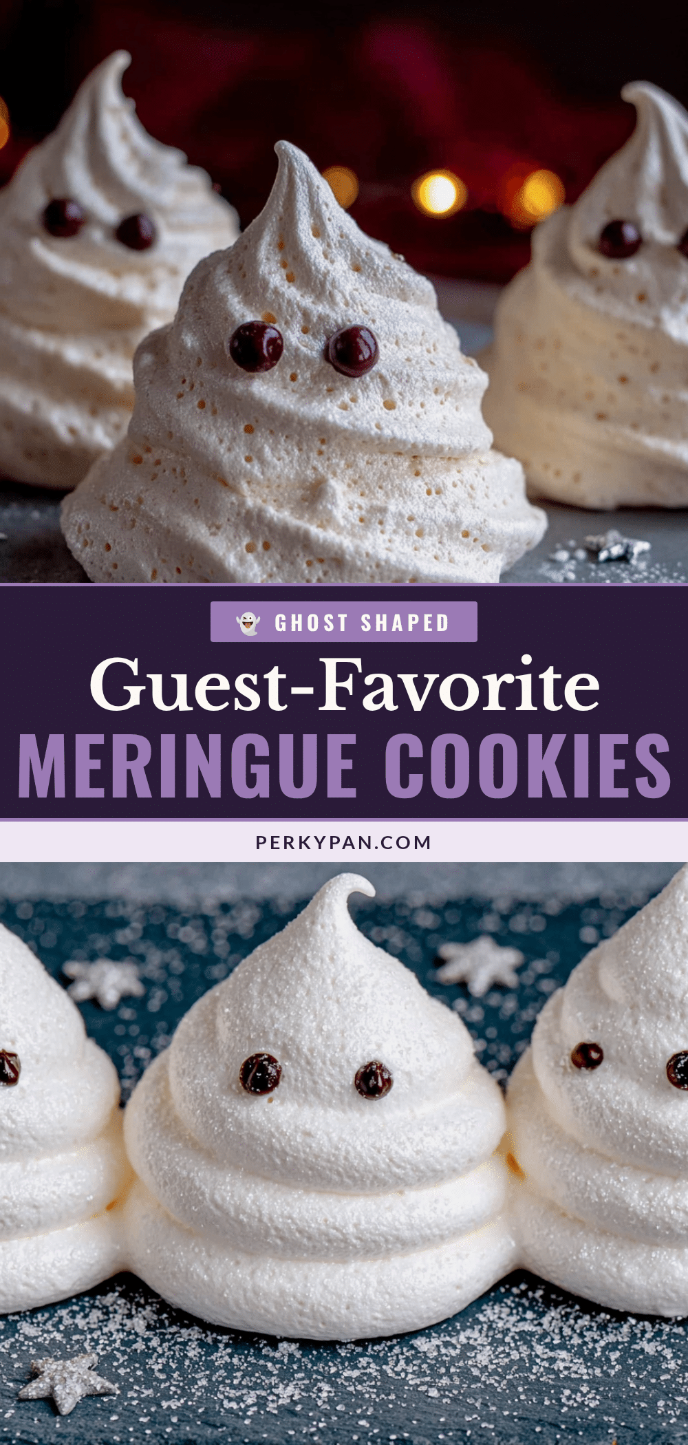 ghost-shaped meringue cookies recipe