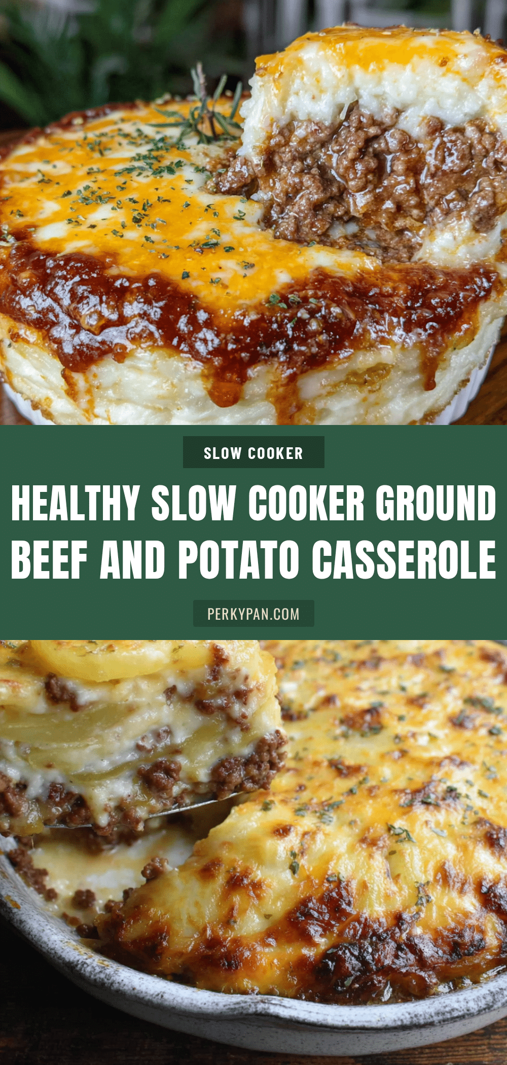 healthy slow cooker ground beef and potato casserole recipe