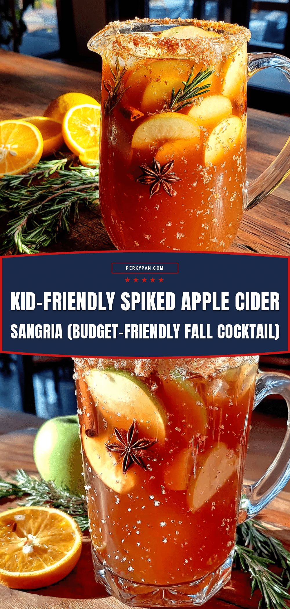 kid-friendly spiked apple cider sangria recipe