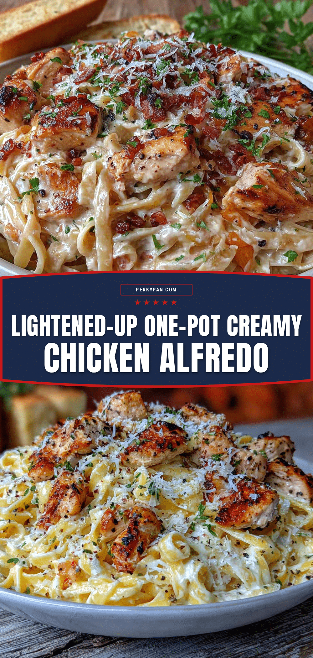 lightened up creamy chicken alfredo recipe