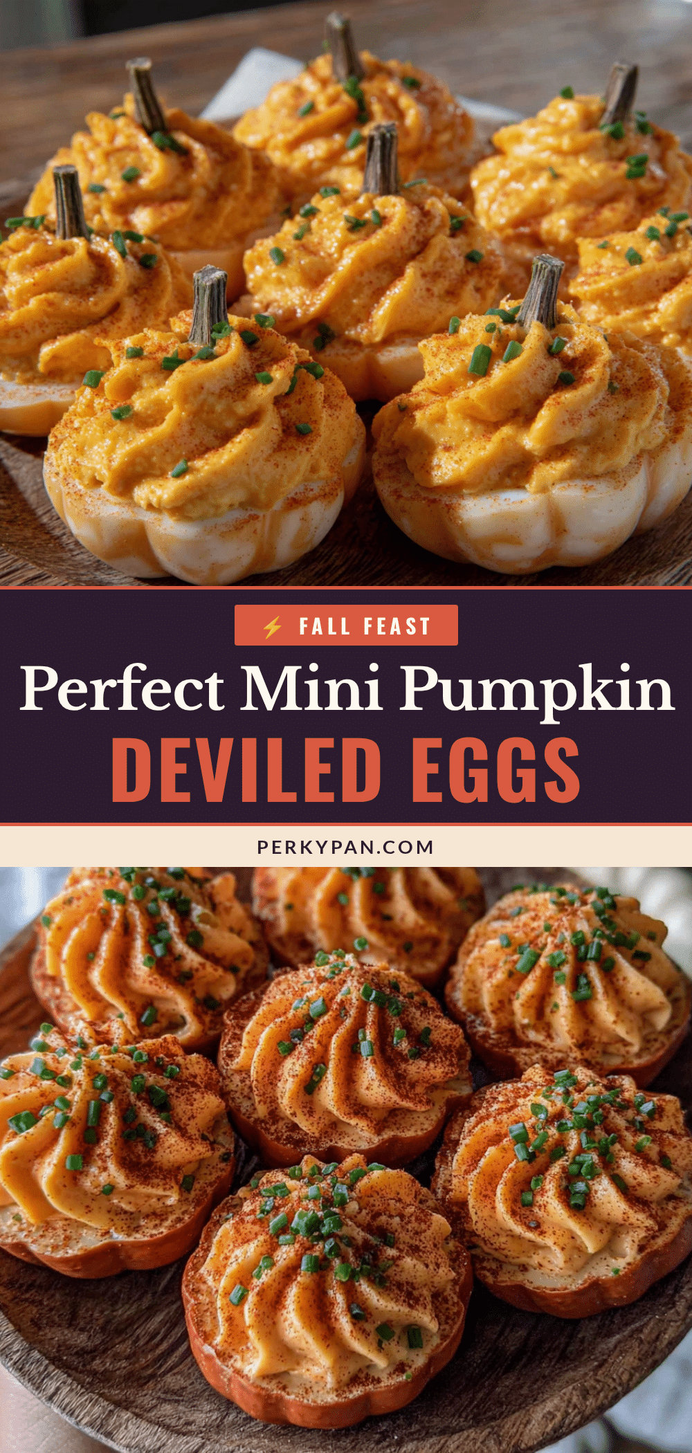 mini pumpkin deviled eggs recipe