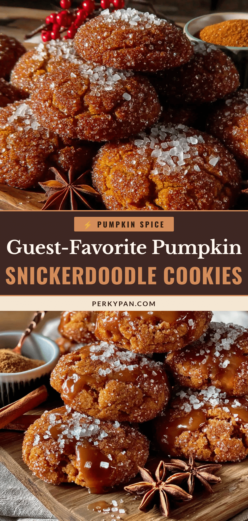 Pumpkin snickerdoodle cookies recipe