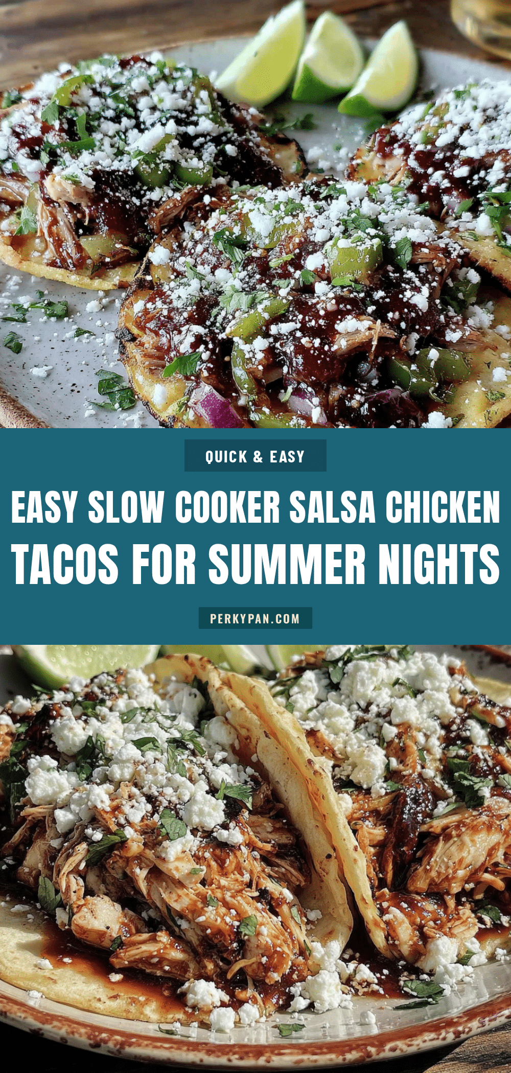 slow cooker salsa chicken tacos recipe