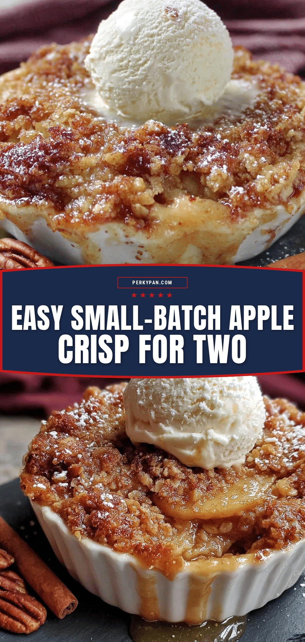 small-batch apple crisp recipe