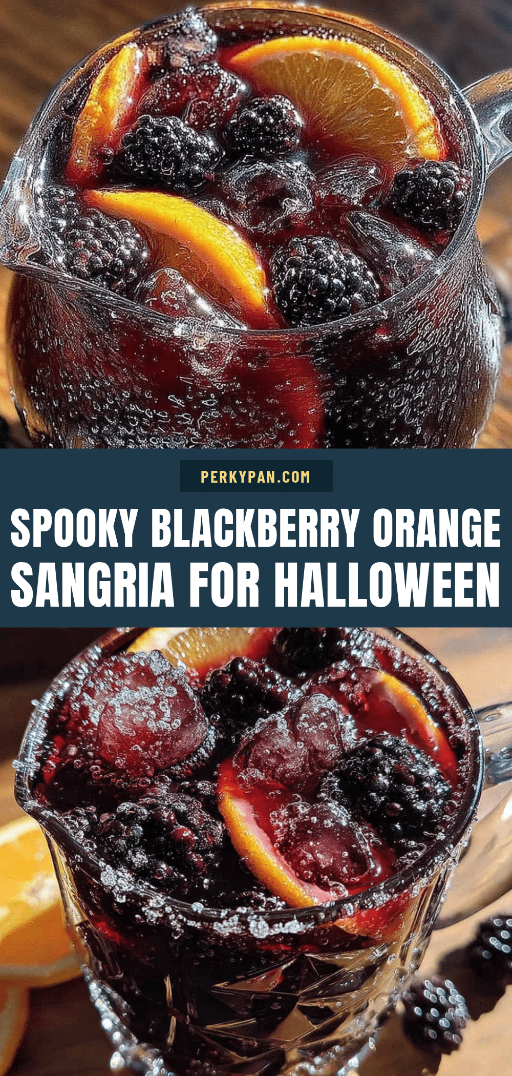 spooky blackberry orange sangria recipe