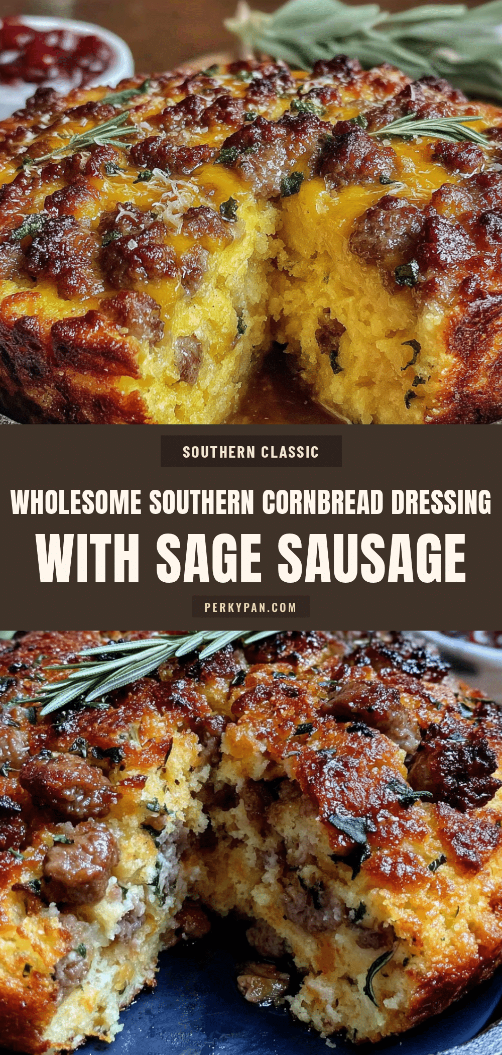 wholesome southern cornbread dressing with sage sausage recipe